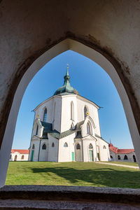 Low angle view of historic building