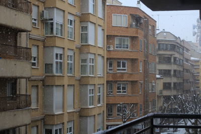 Low angle view of buildings in city