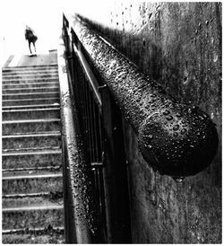 Low angle view of old staircase