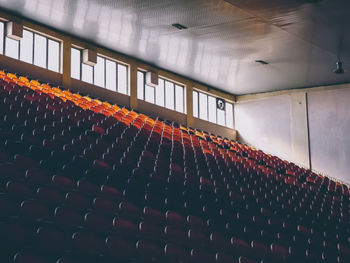 View of an empty chairs