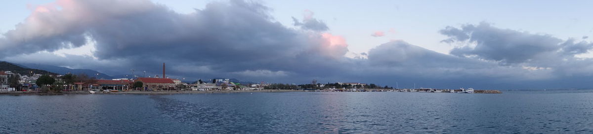 Panoramic view of sea against sky