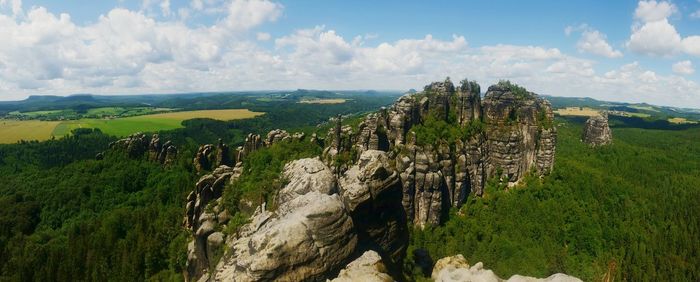 Panoramic view of landscape against sky