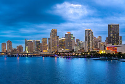 Downtown skyline of the city of miami, florida, usa