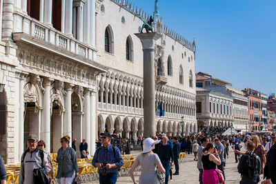 Group of people in historic building