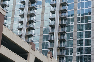 Low angle view of buildings in city