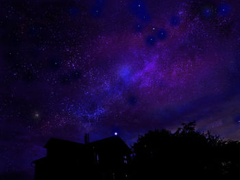 Low angle view of stars in sky