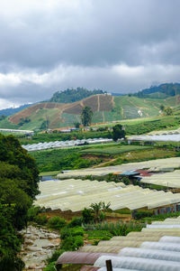 Scenic view of landscape against sky