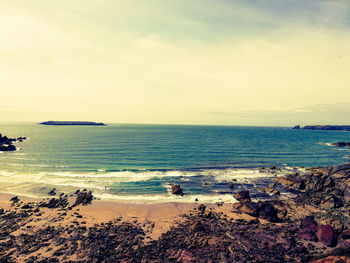 Scenic view of sea against sky