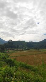 Scenic view of landscape against sky