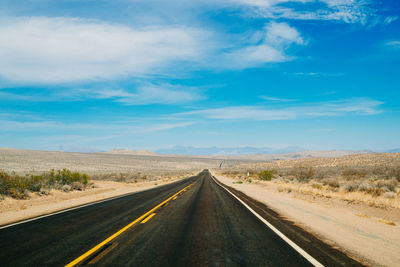 Road against sky