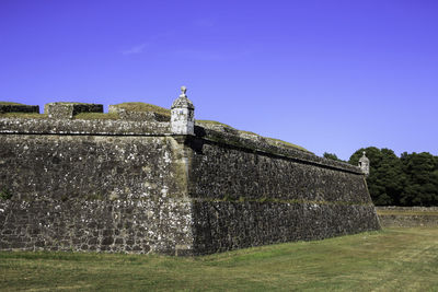 Built structure against clear blue sky