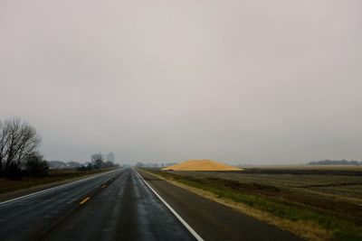 Road against sky