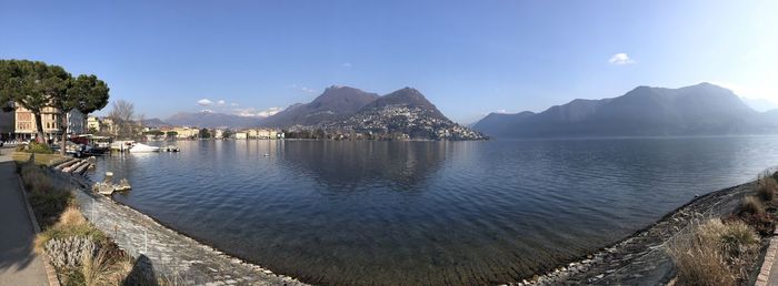 Panoramic view of sea against sky