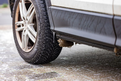 Close-up of car