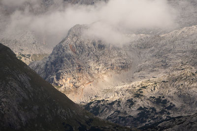Steinernes meer, mountain landscape in bavaria, germany and austria in autumn