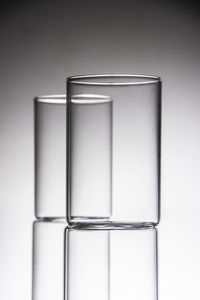 Close-up of glass against white background