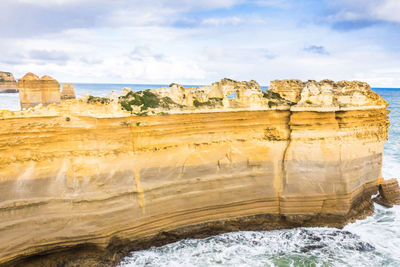 Rock formations at seaside