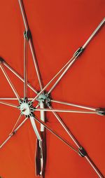 Close-up of red umbrella