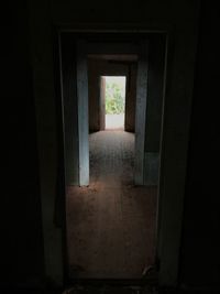 Entrance of dark room