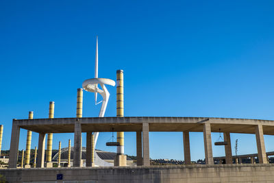 Olympic park in montjuic barcelona catalonia spain