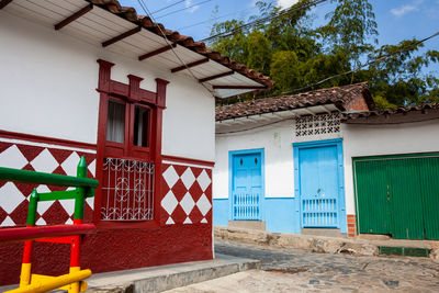 Built structures against sky