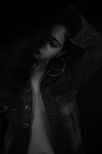 Portrait of a beautiful young woman