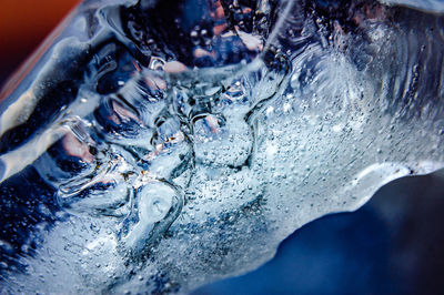 Close-up of ice crystals