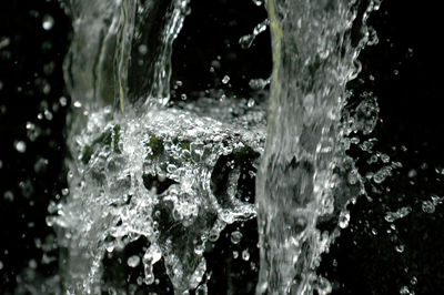 Close-up of splashing water in fountain