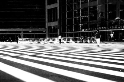 Group of people crossing road