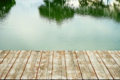 Pier over lake