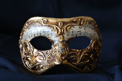 Close-up of mask