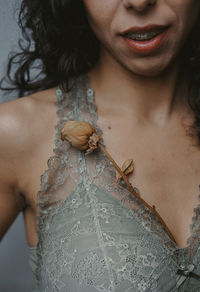 Close-up of young woman