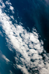 Low angle view of clouds in sky