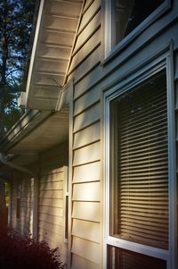 Closed window of house