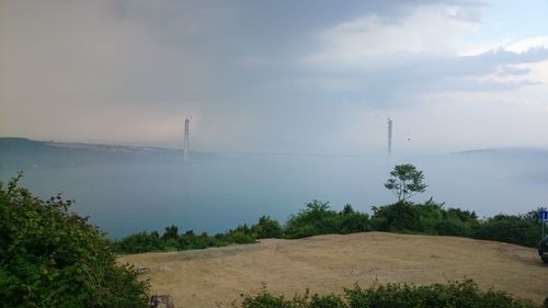 Scenic view of landscape against sky