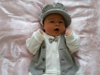 Portrait of cute baby girl