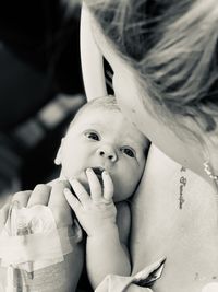 Portrait of mother and daughter