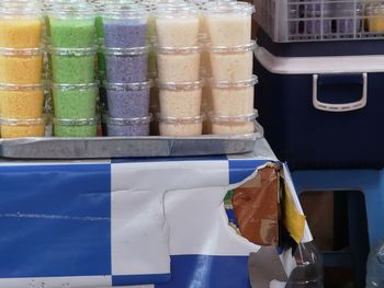 Close-up of food on table