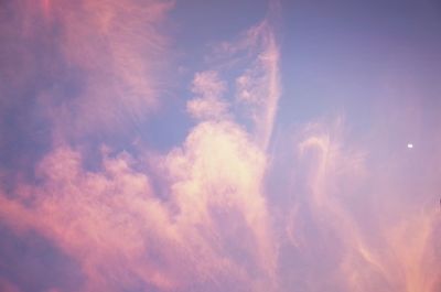 Low angle view of sky during sunset