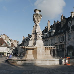 Statue of buildings in city