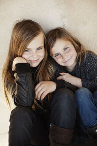 Portrait of two girls
