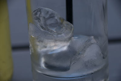 Close-up of ice cream in glass