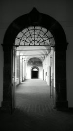 Corridor of historic building