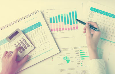 Close-up of hand holding pencils