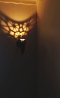 Close-up of illuminated lamp