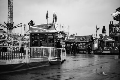 View of amusement park against sky