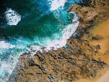 Directly above shot of beach