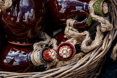 Sibiu city, romania - 04 september 2022. romanian handmade ceramics market at the potters fair 