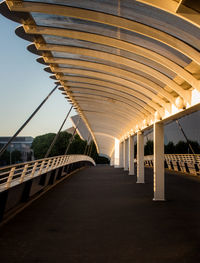 Empty bridge against sky