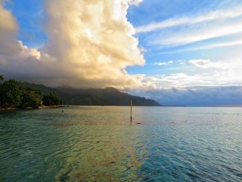 Scenic view of sea against sky